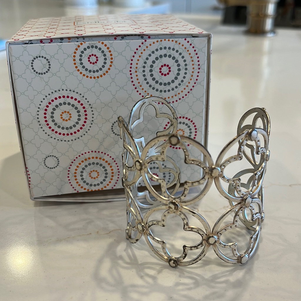 Silver Clover Cuff